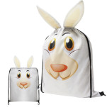 Rabbit Drawstring Bag with FC Print