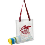 Athena PVC Beach Bag with 1 Col print + FC Handles