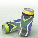 SA Flag Can Cooler 400ml with Sublimation