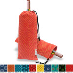 Shweshwe Wine Bag with fc tag