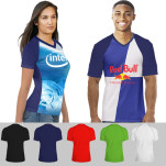 Unisex 50/50 Raglan Interlock Vneck S-Sleeve FC