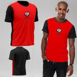 Mens Luna Birdseye Crew Neck T-shirt 1col print