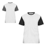 Mens Birch Birdseye Crew-Neck+1 Col Print