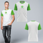 Mens Birch Birdseye Crew-Neck+1 Col Print