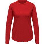 Ladies Yara L-Sleeve Birdseye Crew-Neck+1 Col