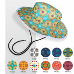 Ethnic Round Bucket Hat with FC print
