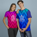 Ladies Connor Birdseye Crew Neck+FC Print