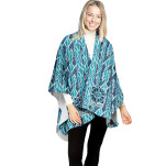 Ladies Polar Fleece Poncho with FC print 