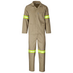 Trade Polycotton Conti Suit - Reflective Arms & Legs - Yellow Tape