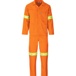 Trade Polycotton Conti Suit - Reflective Arms & Legs - Yellow Tape