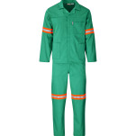 Trade Polycotton Conti Suit - Reflective Arms & Legs - Orange Tape