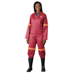 Trade Polycotton Conti Suit - Reflective Arms & Legs - Orange Tape