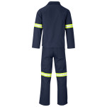 Technician 100% Cotton Conti Suit - Reflective Arms & Legs - Yellow Tape