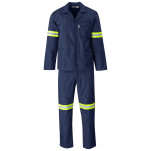 Trade Polycotton Conti Suit - Reflective Arms & Legs - Yellow Taped