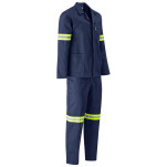 Trade Polycotton Conti Suit - Reflective Arms & Legs - Yellow Taped