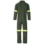 Acid Resistant Polycotton Conti Suit - Reflective Arm & Legs - Yellow Tape