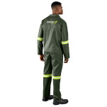 Acid Resistant Polycotton Conti Suit - Reflective Arm & Legs - Yellow Tape
