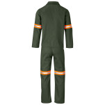 Acid Resistant Polycotton Conti Suit - Reflective Arm & Legs - Orange Tape
