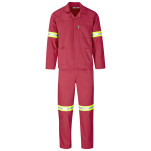 Trade Polycotton Conti Suit - Reflective Arms, Legs & Back - Yellow Tape
