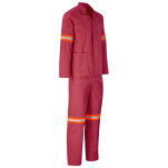 Trade Polycotton Conti - Suit Reflective Arms, Legs & Back - Orange Tape