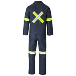 Vintage 100% Cotton Denim Conti Suit - Reflective Arms, Legs & Back - Yellow Tape