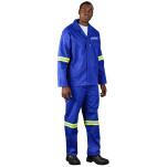 Site Premium Polycotton Jacket - Reflective Arms - Yellow Tape