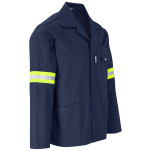 Site Premium Polycotton Jacket - Reflective Arms - Yellow Tape