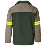 Site Premium Two-Tone Polycotton Jacket - Reflective Arms - Yellow Tape