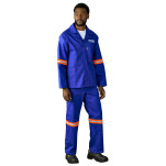 Artisan Premium 100% Cotton Jacket - Reflective Arms - Orange Tape