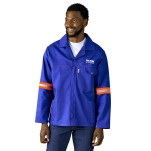 Artisan Premium 100% Cotton Jacket - Reflective Arms - Orange Tape