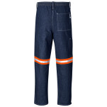 Cast Premium 100% Cotton Denim Pants - Reflective Legs - Orange Tape