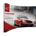 Legend Curved Banner Wall with Wings 3.5m x 2.25m