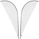 Legend 3M Sublimated Sharkfin Double-Sided Flying Banner - 1 complete unit