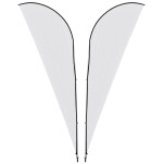 Legend 4M Sublimated Sharkfin Double-Sided Flying Banner - 1 complete unit