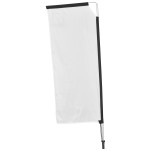 Legend 2M Sublimated Telescopic Double-Sided Flying Banner - 1 complete unit