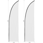 Legend 2m Sublimated Arcfin Flying Banner Skin - Set Of 2 (Excludes Hardware)