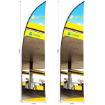 Legend 2m Sublimated Arcfin Flying Banner Skin - Set Of 2 (Excludes Hardware)