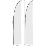Legend 3m Sublimated Arcfin Flying Banner Skin - Set Of 2 (Excludes Hardware)