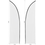 Legend 2m Sublimated Arcfin Double-Sided Flying Banner Skin (Excludes Hardware)