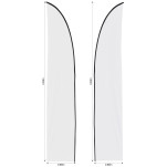 Legend 3m Sublimated Arcfin Double-Sided Flying Banner Skin (Excludes Hardware)