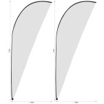 Legend 3m Sublimated Sharkfin Flying Banner Skin - Set Of 2 (Excludes Hardware)