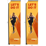 Legend 3m Sublimated Telescopic Flying Banner Skin - Set Of 2 (Excludes Hardware)