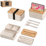Okiyo Dura Wheat Straw & Bamboo Lunch Box Set