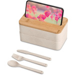 Okiyo Dura Wheat Straw & Bamboo Lunch Box Set