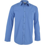 Mens Long Sleeve Haiden Shirt - Light Blue