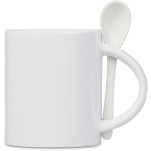 Eden Sublimation Ceramic Coffee Mug & Spoon Set - 320ml