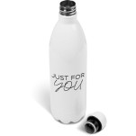Serendipio Atlantis Stainless Steel Vacuum Water Bottle - 1 Litre - Solid White