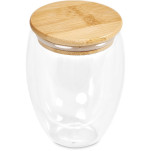 Okiyo Moco Glass & Bamboo Double-Wall Cup - 350ml