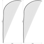 Legend 2m Sublimated Sharkfin Flying Banner Skin - Set Of 2 (Excludes Hardware)