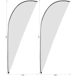 Legend 3m Sublimated Sharkfin Flying Banner Skin - Set Of 2 (Excludes Hardware)